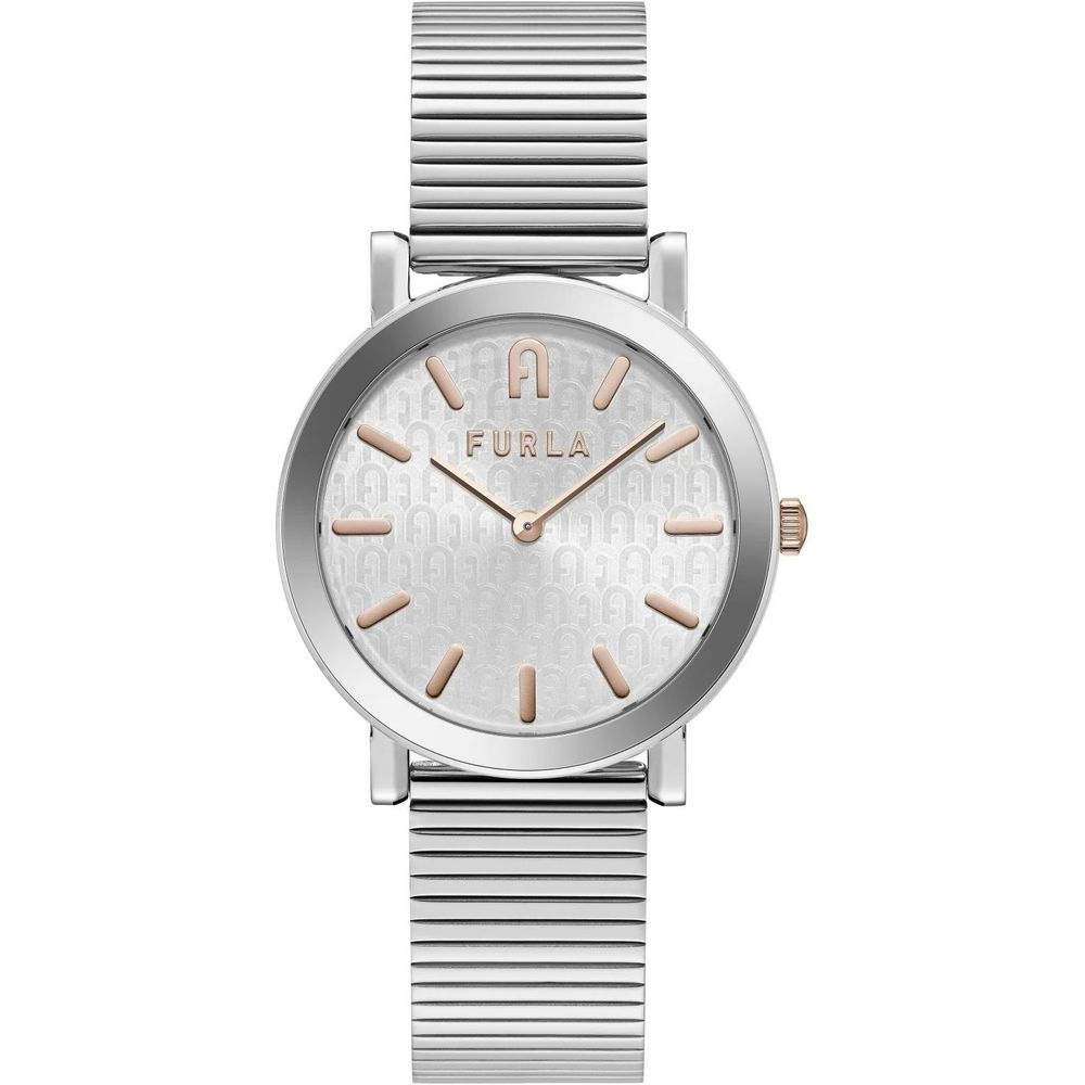 Furla Gray Stainless Steel Dress Watch