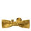 Thumbnail: Dolce & Gabbana Yellow Silk Adjustable Neck Men Bow Tie