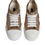 Thumbnail: Dolce & Gabbana Gold White Logo Low Top Sneakers Shoes