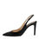 Thumbnail: Dolce & Gabbana Black Leather High Heels Slingbacks Shoes