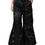 Thumbnail: Dolce & Gabbana Black Quilted High Waist Women Wide Leg Pants