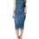 Thumbnail: Dolce & Gabbana Blue Mesh Trim Ruched Tulle Sheath Dress