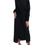 Thumbnail: Dolce & Gabbana Black Wool Wrap Sheath Midi Gown Dress