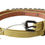 Thumbnail: John Galliano Yellow Leather Luxury Slim Buckle Fancy Belt
