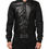 Thumbnail: Dolce & Gabbana Black Leather Nylon FullZip Blouson Jacket