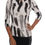 Thumbnail: Dolce & Gabbana White Black Striped Printed Blouse Top