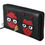 Thumbnail: Dolce & Gabbana Black Red Leather #DGFAMILY Zipper Continental Wallet