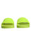 Thumbnail: Dolce & Gabbana Green Rubber Slides Sandals Beachwear Shoes