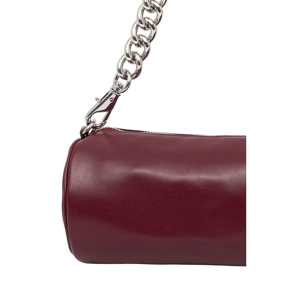 Thumbnail: Tommy Hilfiger Jeans Bordeaux Artificial Leather Handbag