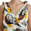 Thumbnail: Dolce & Gabbana White Coconut Print Sheath Mini Silk Dress