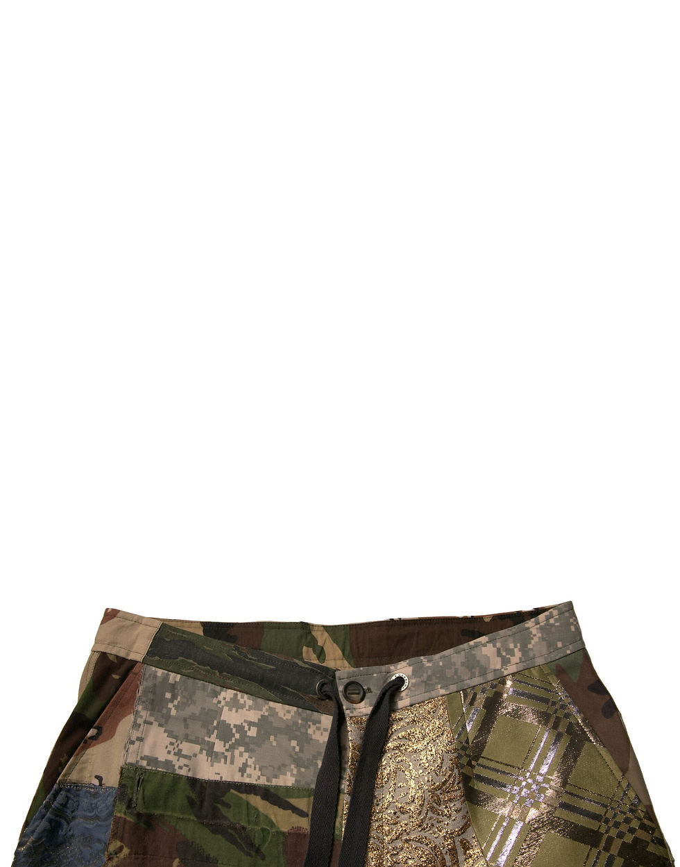 Thumbnail: Dolce & Gabbana Multicolor Patchwork Men Jogger Pants