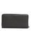 Thumbnail: Dolce & Gabbana Dark Gray Leather DG Logo Zip Around Continental Wallet