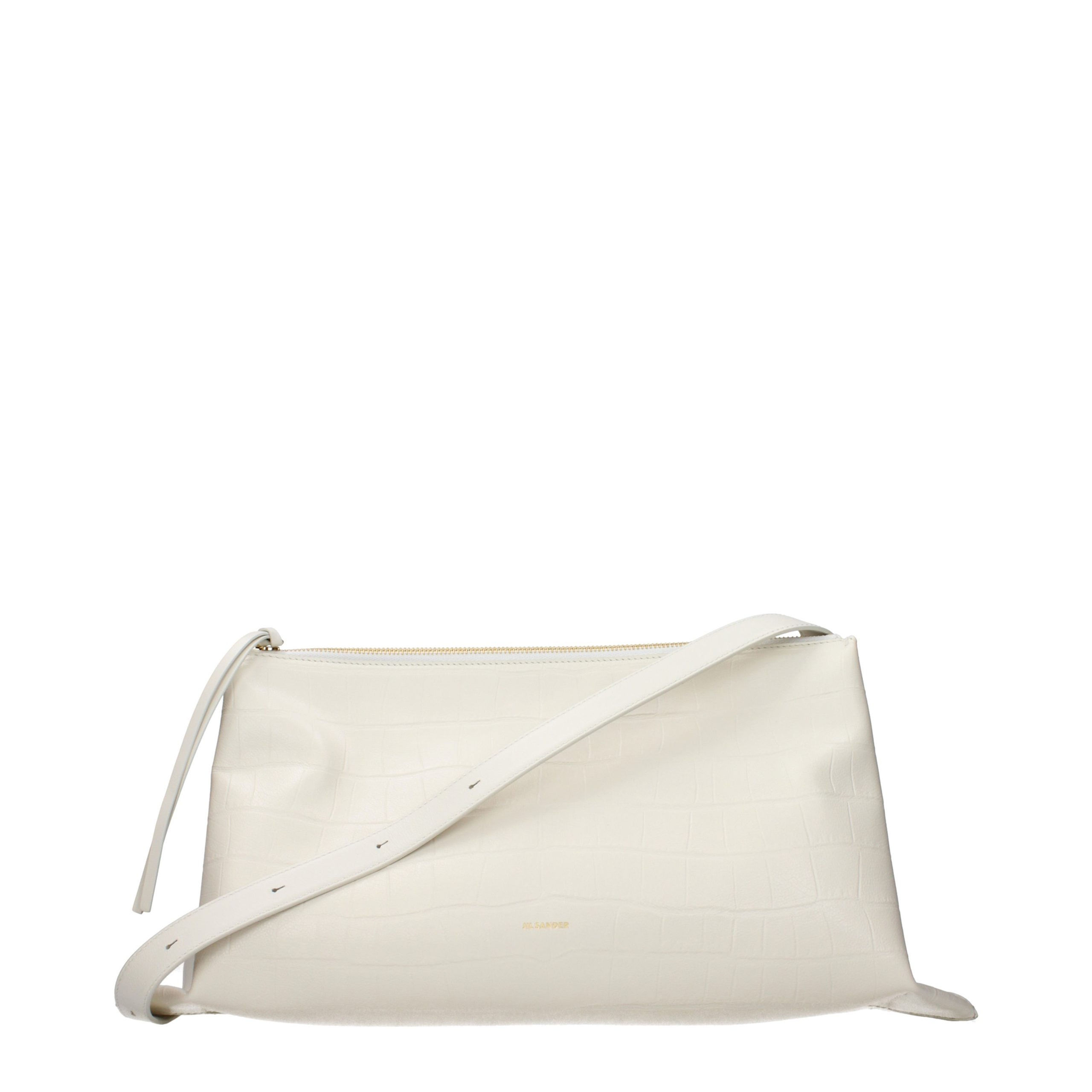 Jil Sander White Leather Crossbody Bag