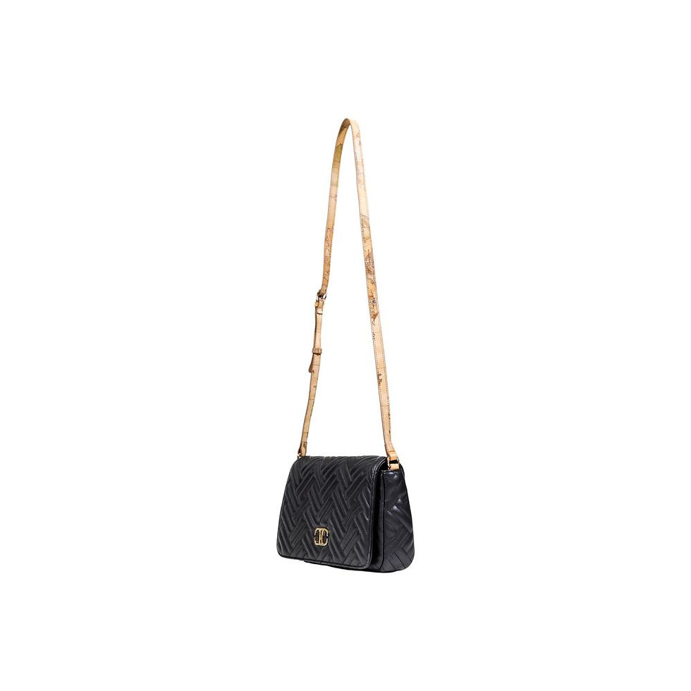Thumbnail: Alviero Martini Prima Classe Black Polyethylene Handbag