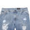Thumbnail: Dolce & Gabbana Blue Tattered Slim Fit Cotton Denim Jeans