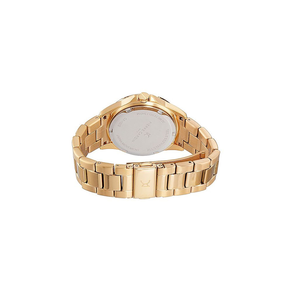Thumbnail: Pierre Cardin Gold Stainless Steel Dress Watch