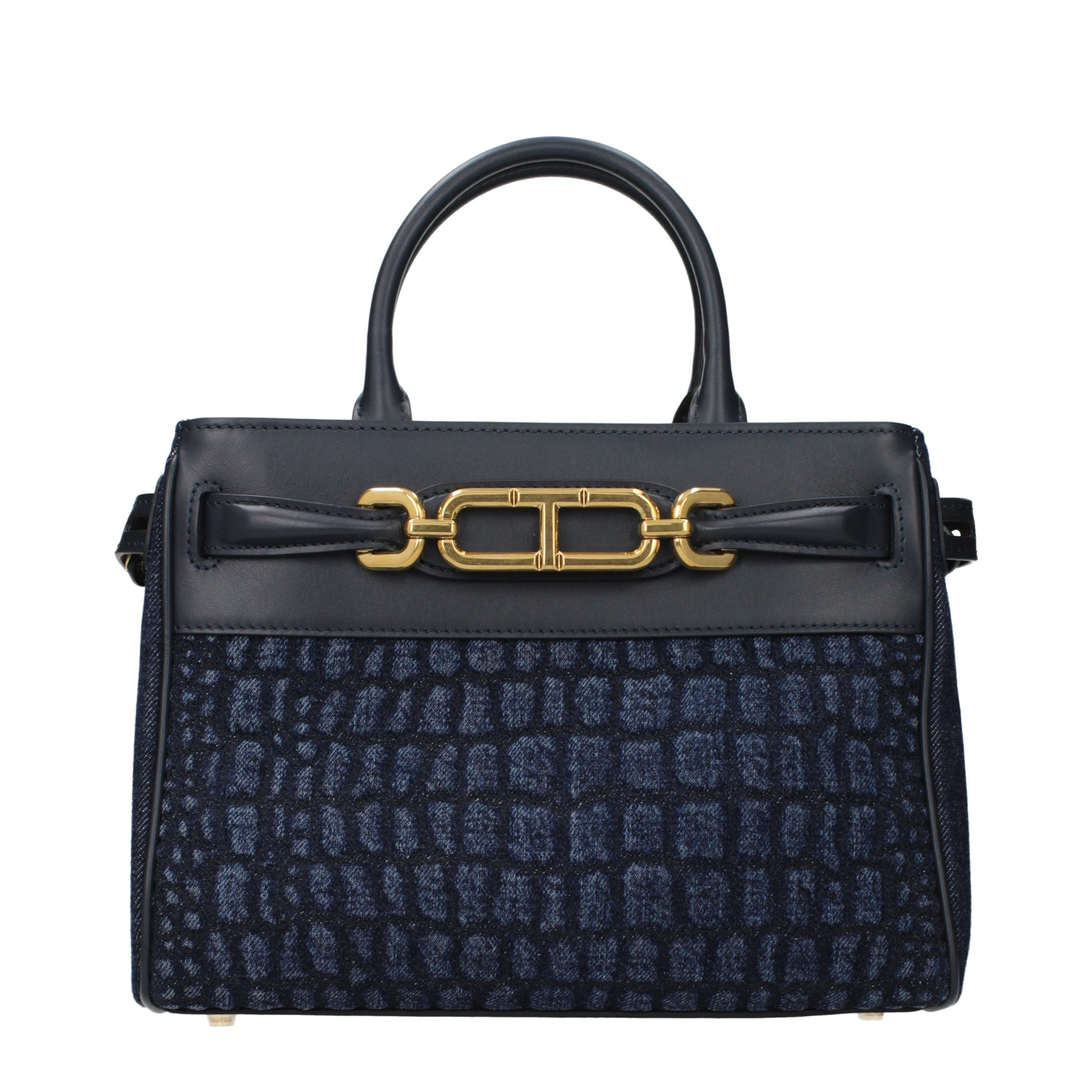 Tom Ford Blue Fabric Handbag