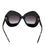 Thumbnail: Dolce & Gabbana Black White PIED DE POULE Print Oversized Shades Sunglasses
