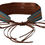 Thumbnail: Exte Brown Leather Wide Waistband Tie Fastening Belt