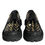 Thumbnail: Dolce & Gabbana Black Leather Trekking Derby Embellished Shoes