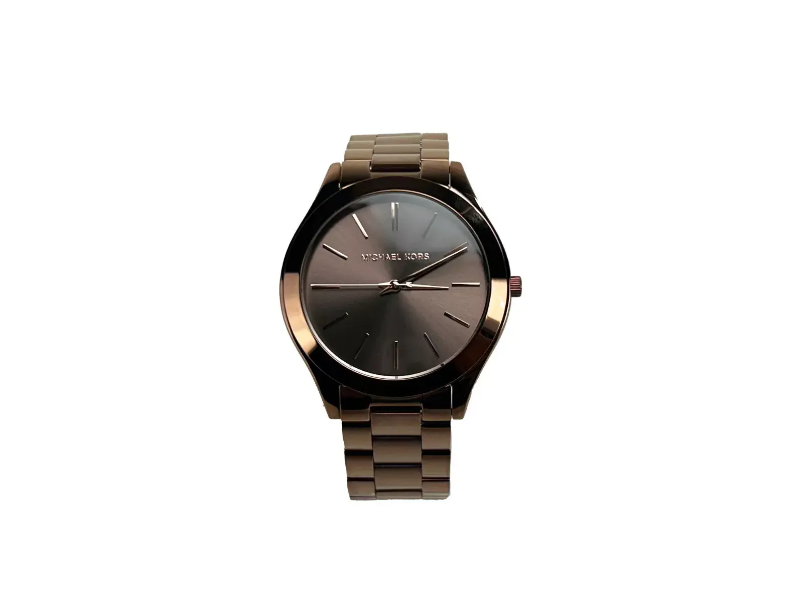 Michael Kors Slim Runway Brown Stainless Steel Watch MK3418