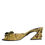Thumbnail: Dolce & Gabbana Yellow Leather Block Heels Slides Shoes