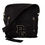 Thumbnail: Dolce & Gabbana Black Nylon Leather DG Logo Patch Messenger Cross Body Bag