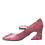 Thumbnail: Dolce & Gabbana Pink Python Leather Mary Jane Heels Shoes