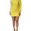 Thumbnail: Dolce & Gabbana Yellow Viscose Acetate Mini Long Sleeve Dress