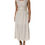 Thumbnail: L'Autre Chose Ivory White Sleeveless Maxi Cupro Viscose Dress