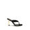 Thumbnail: Saint Laurent Black Silk Sandals