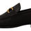 Thumbnail: Salvatore Ferragamo Black Calf Leather Moccasins Loafers Shoes