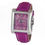 Thumbnail: Chronotech Purple Leather Dress Watch