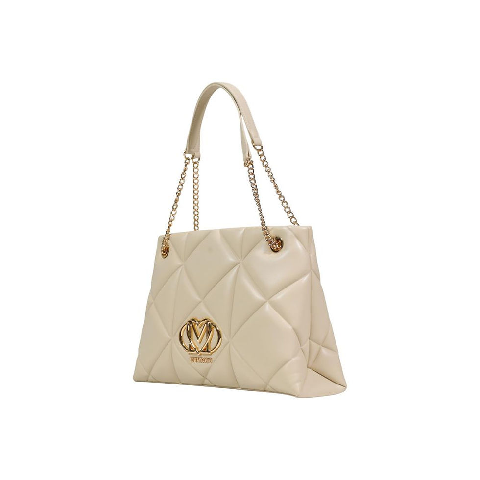 Thumbnail: Love Moschino Beige Artificial Leather Handbag