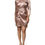 Thumbnail: Emporio Armani Pink Satin Long Sleeves Sheath Wrap Mini Dress
