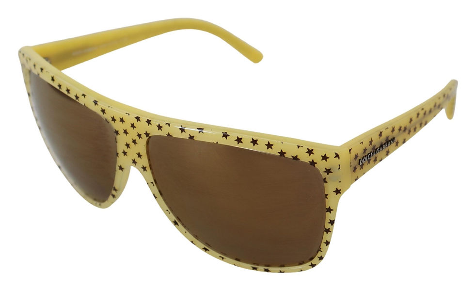 Thumbnail: Dolce & Gabbana Yellow Stars Acetate Square Shades DG4125 Sunglasses