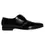 Thumbnail: Dolce & Gabbana Black Calfskin Leather Derby Men Dress Shoes