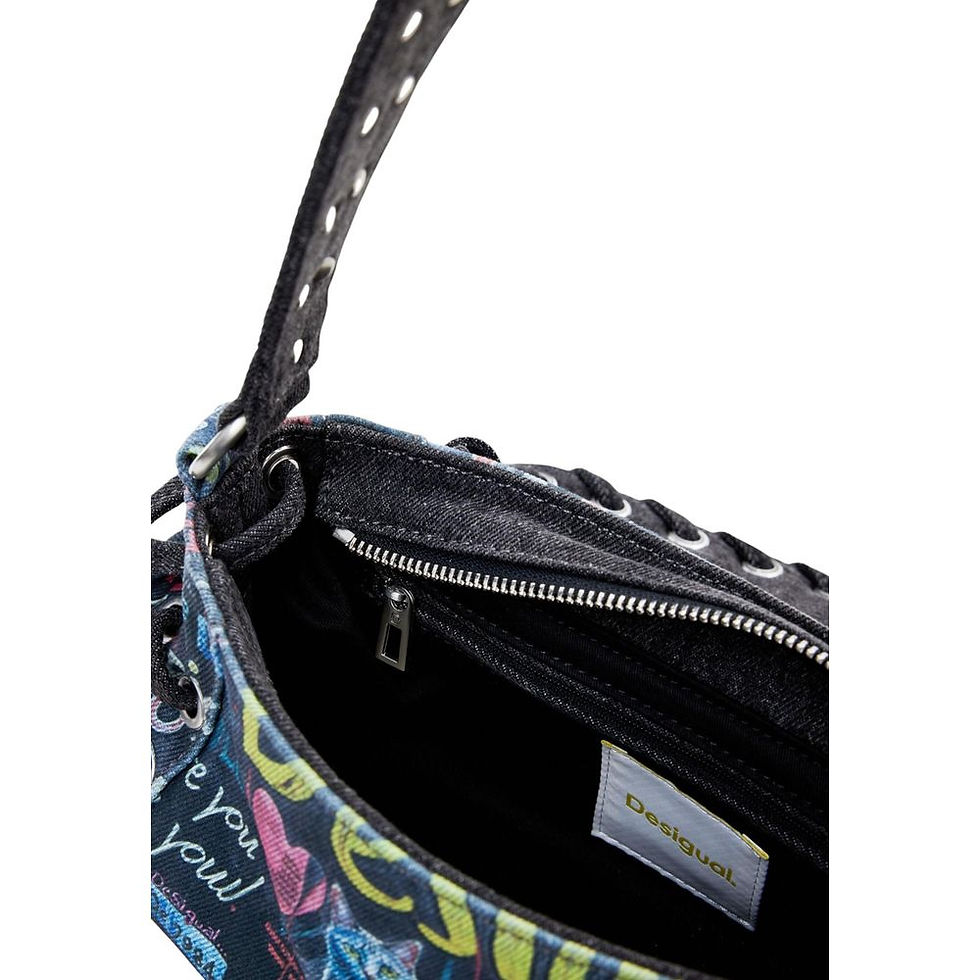 Thumbnail: Desigual Black Cotton Handbag
