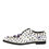 Thumbnail: Dolce & Gabbana White Leather Crystals Embellished Dress  Shoes