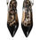 Thumbnail: Dolce & Gabbana Black Leather High Heels Slingbacks Shoes