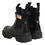 Thumbnail: Dolce & Gabbana Black Calfskin DG Logo Strap Ankle Boots Shoes