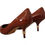 Thumbnail: Dolce & Gabbana Brown Kitten Heels Pumps Patent Leather Shoes