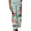 Thumbnail: Dolce & Gabbana Green Floral Garterized Straight Pajama Pants