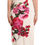 Thumbnail: Dolce & Gabbana White Floral Printed Crepe Midi Slit Dress