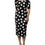 Thumbnail: Dolce & Gabbana Black White Silk Polka Dots Sheath Midi Dress