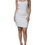 Thumbnail: Elisabetta Franchi White Sleeveless Bodycon Sheath Mini Dress