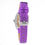Thumbnail: Chronotech Purple Leather Dress Watch