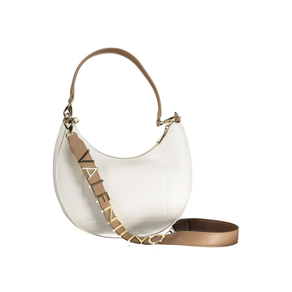 Thumbnail: Mario Valentino Bianco Polyurethane Women Handbag