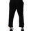 Thumbnail: Dolce & Gabbana Black Polyester Men Cropped Pants
