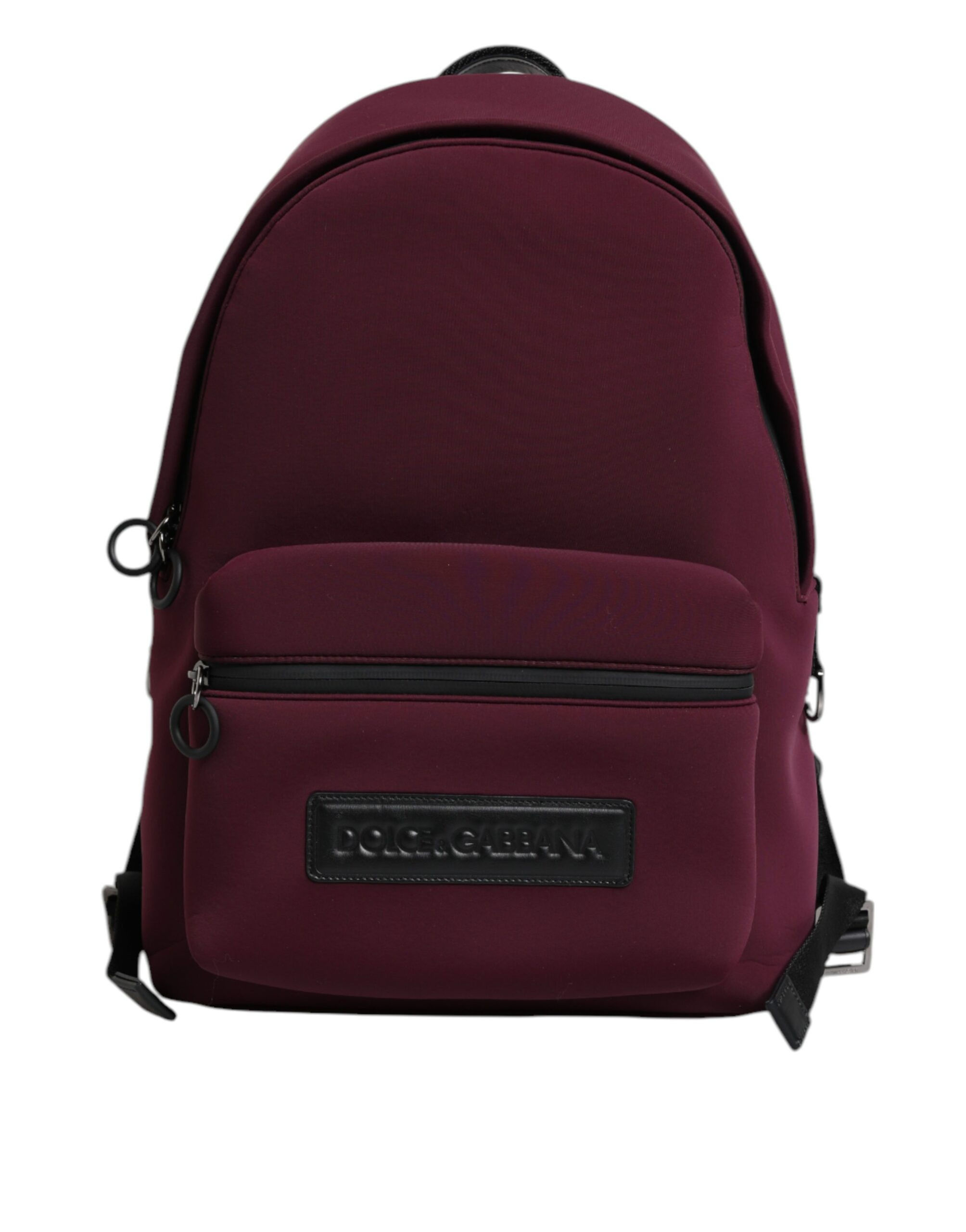 Dolce & Gabbana Burgundy Montreale Tecnico Textile Men Backpack Bag